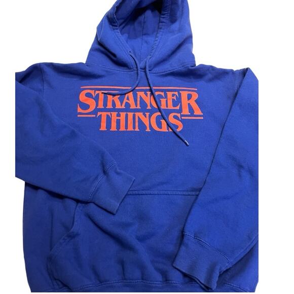 Stranger Things Unisex Royal Blue Hoodie Small - Picture 1 of 9